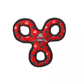 Tuffy Jr 3WayTug Red Paw