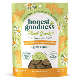 Honest To Goodness(TM) Plant Snacks Good Vibes Chamomile & Ginger Recipe Dog Treats 8oz