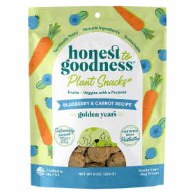 Honest To Goodness(TM) Plant Snacks Golden Years Blueberry & Carrot Recipe Dog Treats 8oz