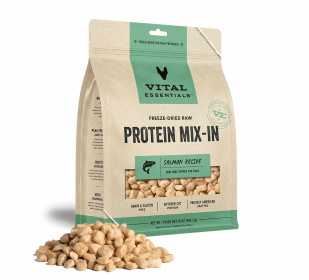 Vital Essentials(R) Freeze-Dried Raw Salmon Protein Mix-In Meal Topper for Dogs