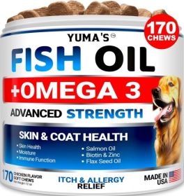 Omega 3 Fish Oil Chews – Skin, Coat & Allergy Relief for Dogs