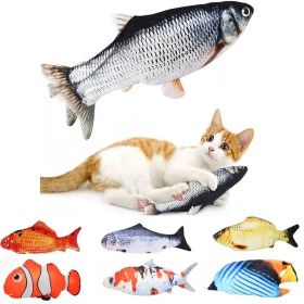 Pet Soft Fish Shape Cat Toy Simulation Fish Toys Funny Cat Chewing Playing Supplies