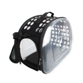 Foldable Transparent Capsule Pocket Design Pet Carrier