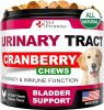 Dog Urinary Treatment Cranberry Supplement for Dogs Bladder Control for Dogs Urinary Tract Infection Treatment Multivitamin Chews