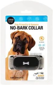 Goldman's No-Bark Training Dog Collar Friendly and Humane - Large