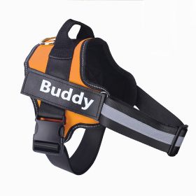 Dog Harness No Pull Reflective Breathable Adjustable (Option: Orange-XS)