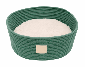 FuzzYard Life Rope Basket Bed (Color: Myrtle Green)