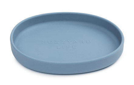 FuzzYard Life Silicone Cat Dish (Color: French Blue)