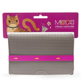 Messy Cats Silicone Litter Mat (Color: Grey)