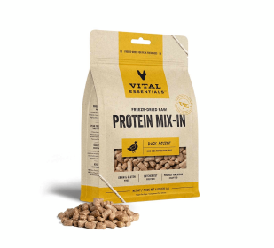 Vital Essentials(R) Freeze-Dried Raw Duck Protein Mix-In Meal Topper for Dogs (size: 6 oz)