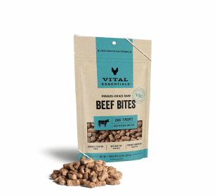 Vital Essentials(R) Freeze-Dried Beef Bites Dog Treats, (size: 2.5 oz)