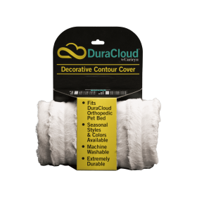 DuraCloud Orthopedic Pet Bed and Crate Pad Contour Cover (Color: Sand, size: X-Small)